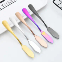 Butter Knife Stainless Steel Cheese Spreader Bread Jam Knife Baking Butter Scraper Kitchen Cutlery Tableware Decorating Spatula