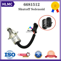 12V Shutoff Solenoid Valve 6690563 6681512 for Bobcat S70 S100 S130 S150 S160 S175 S185 S205 S220 S250 Loader Parts