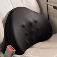 2024 New Nine Pearl Memory Foam Car Back Cushion Lumbar Protection Driver Seat Back Car Lumbar Pillow