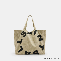 【ALLSAINTS】LARGE TIERRA 大容量棉質LOGO托特包-米色 MB705Z