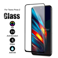 Tempered Glass Tecno Pova 2 Full Screen Protector Handphone