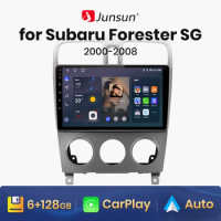 Junsun V1 AI Voice Wireless CarPlay Android Auto Radio For Subaru Forester SG 2002 - 2008 4G Car Multimedia GPS 2din autoradio
