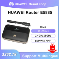 Unlock HUAWEI E5885 E5885Ls-93a 4G 300mbps Pocket Wifi Router Mobile hotspot E5885 Wifi 4G Sim Card Support Powerbank with RJ45