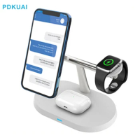 3 in 1 20W Magnetic Wireless Charger Stand Fast Charging Dock Station For iPhone 14 13 12 Pro Max Apple Watch 7 SE 6 Airpods Pro