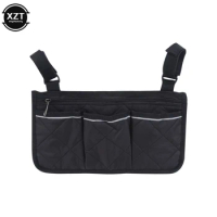 2023 New Portable Cycling Wheelchair storage bag Outdoor Wheelchair Side Pouch Storage Bag Armrest Pocket Wheelchair Hanging Bag