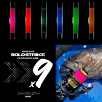 GIMKANA SOLOSTRIKE X9 PE Braided Line | 100m x 6 | Outdoor Fishing Equipment Sports