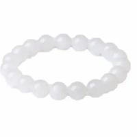O231-O255 Loose beads white jade round beads seed bracelet bracelet Bingqingshui OO