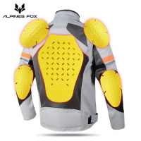 Motorcycle Jacket Lining Protectors Pad Shoulders Elbow Back Armor Gear for Motocross Racing Skiing Skating Bike Cycling