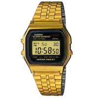 CASIO 城市經典超薄數位錶(A159WGEA-1A)-金色/36.8mm