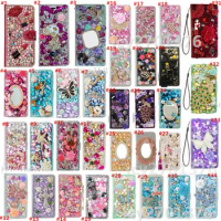 For Samsung Galaxy A24 A34 5G A54 5G A14 4G Case Bling glitter Luxury Leather slots wallet flip phone cover