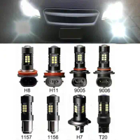 New 1Pc H7 H8 H11 9005 9006 1156 BA15S 1157 BAY15D T20 7443 LED Bulb Waterproof Car Fog Light Lamp Auto Tail DRL Driving#293537