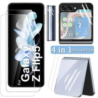 Hydrogel Film for Samsung Galaxy Z Flip 5 Inner+Front+Hinge+Back Screen Protector Anti-scratch Protective Film for Galaxy ZFlip5
