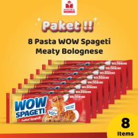 Paket 8 Pcs Bolognese Pasta Instan Wow Spageti Noodles - Makanan Goreng - Food Mie Pedas Ayam spaghe