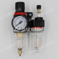 AFC2000 Air Filter Regulator Lubricator Combinated AFR-2000 + AL-2000 with Pressure Gauge