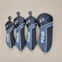 PING G425 Golf Club Headcovers 4 ชิ้น - ฝาครอบหัวไม้กอล์ฟพรีเมียม สำหรับ Driver และเหล็ก