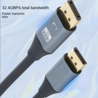 Big DP cable 8k male to male 1.4 version 60Hz data cable, computer graphics card, computer monitor connection cable DP cable