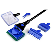 Grobal Sikat Jaring Net Pembersih Akuarium Set 5 in 1 Cleaning Brush FPD-51 Aksesoris Aquarium Hiasa