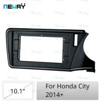 Car dashboard accessories dvd frame fascia panel For Honda City 2014+