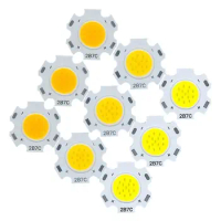 10pcs LED COB High Brightness 3W 5W 7W 10W 250mA Ra70 20MM LED Light Beads Bulbs Spotlights Downlights