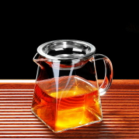 日式公道杯玻璃帶茶漏套裝高檔加厚透明分茶器茶海功夫茶具配件