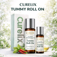 NEW TUMMY Roll On Essential Oil For Aromatherapy By Curelix