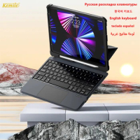 Backlit touchpad Keyboard Case For iPad Pro 11 2022 Air 3 10.5 Air 4/5 10.9 7th 8th 9th generation 10.2 case touchpad Keyboard