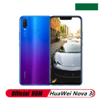 Original HuaWei NOVA 3i 4G LTE Mobile Phone Kirin 710 6.3" 2340X1060 6GB RAM 128GB ROM Fingerprint Android 8.1 24.0MP+16.0MP
