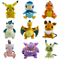 กระเป๋าเป้ใบใหญ่ รุ่น 2025 มี Gengar Eevee Charizard Mewtwo Plush เหมาะสำหรับไปโรงเรียน ดีไซน์สวยงาม