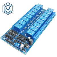 Bảng điều khiển rơ le 16 kênh, với bảo vệ bộ ghép kênh quang, nguồn điện LM2576, 5V / 12V