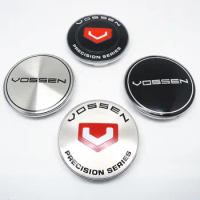 4Pcs 68mm Vossen Car Wheel Hub Rim Center Cap Cover 65mm Emblem Badge Sticker Auto Styling