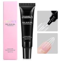 AILLSA Gel Nail Glue for Nail Tips Solid Super Strong Soft Gel Glue 15g Professional Fake Nail Glue
