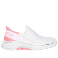 Skechers Go Walk 7-Mia Slip-Ins 女 白粉 套入式 休閒鞋 健走鞋 125231WPK