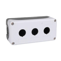 Control Station 3 Switch 22mm Push Button Protector Box