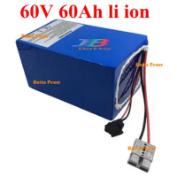 60v 60ah lithium ion bateria BMS for 6000W 3500w Electric quadricycle Tricycle scooter motorcycle vehicle ebike +5A charger