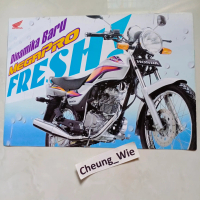 Poster Jadul Antik Brosur Leaflet Honda Megapro old 1600 ori dealer