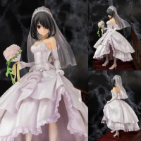 23cm 1/6 doll Wedding Dress Tokisaki Kurumi DATE A LIVE Action Figure Collectible Model Toy Pvc Anime Figurine Action Figurals
