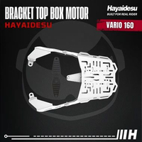 Hayaidesu Bracket Top Box Motor VARIO 160 - Bracket Dudukan Box Belakang VARIO 160 Silver