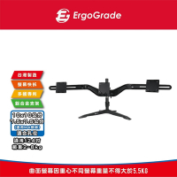 ErgoGrade 快拆式鋁合金桌上型三螢幕螢幕支架(EGTS743Q)/電腦支架/穿桌/夾桌/MIT