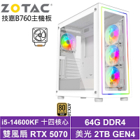 技嘉B760平台[潛龍L3ED]i5-14600KF/RTX 5070/64G/2TB_SSD