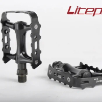 Litepro Bike M258 Bearing Pedal Ultralight Folding BMX Black/Red Bicycle Parts