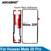 Aocarmo For Huawei Mate 20 Pro Back Cover LCD Touch Screen Adhesive Rear Glue Tape Sticker