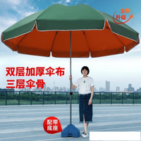 遮陽傘大雨傘太陽傘超大號戶外擺攤大型庭院傘廣告圓傘雨棚摺疊