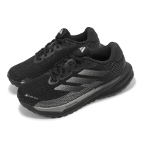 【adidas 愛迪達】慢跑鞋 Supernova M GTX 男鞋 女鞋 黑 灰 防水 緩衝 輕量 運動鞋 愛迪達(ID6306)