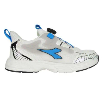 DIADORA 男大童運動生活時尚鞋-超寬楦-運動 童鞋 休閒 白藍黑