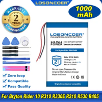 100% Original LOSONCOER 1000mAh Battery For Bryton R530 R405 530 GPS