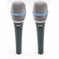 2Pcs BETA87C Handheld Dynamic Mic Wired Microphone Professional Singing KTV Karaoke System Audio Mixer DJ BT-87A BT87A Mike
