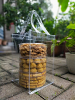 Tas Kue NASTAR TOPLES 500 gram Tas Toples Nastar Hampers Kue Kering Bahan Mika Transparan Putih Beni