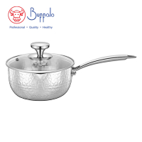 Buffalo 10218P 316不銹鋼三層複合金雪平鍋連玻璃蓋 18cm / 2L 香港行貨