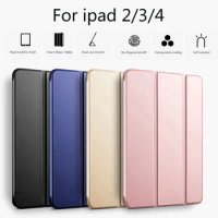 For iPad 2 Case Smart Auto wake up Tri-fold bracket cover for iPad 3 Case model A1403 A1459 A1460 For iPad 4 Case 9.7 inch