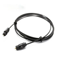 OD2.2mm Optical Fiber Audio Cable, Metal Audio Audio Cable Toslink Cable Digital Cable Plastic Optical Fiber Audio Transmission